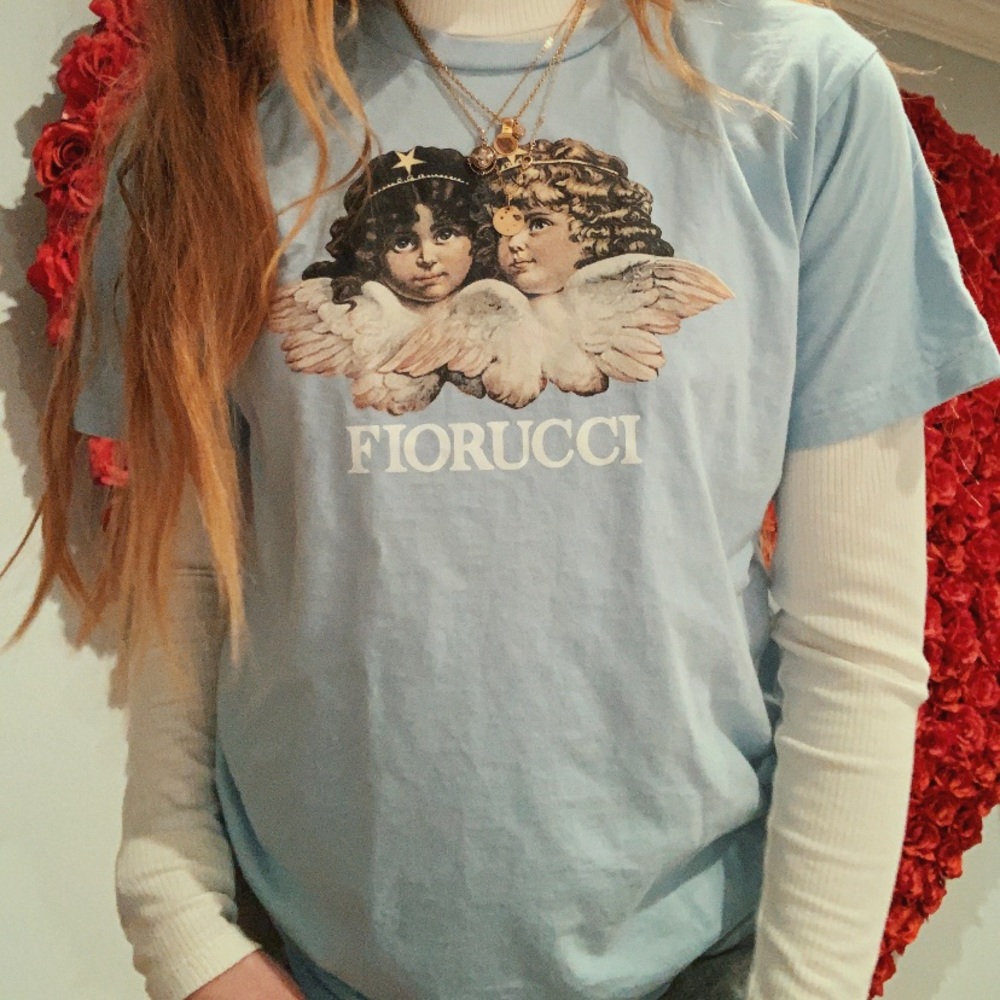 vintage fiorucci angels t-shirt!!